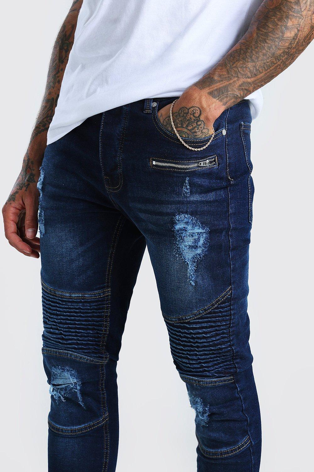 Biker jeans clearance with zips